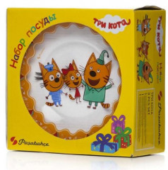 Набор детской посуды «Три кота-Кексы» (3 предмета) - Фото 1