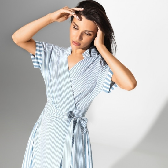 Платье женское «Стихийная энергетика, air blue»