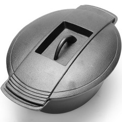 Кастрюля чугунная с крышкой (3 л) - Фото 1