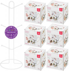 Набор кружек на подставке «Певчие птички» - Фото 4