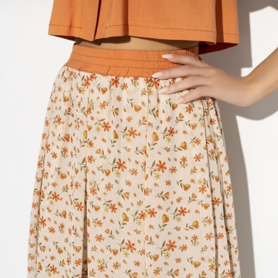 Костюм женский «Светские манеры, fleur orange, 2 в 1»