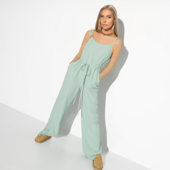 Комбинезон женский «Выхожу на бис! грин, с поясом»