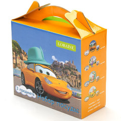 Набор детской посуды «Гонки» (3 предмета) - Фото 1