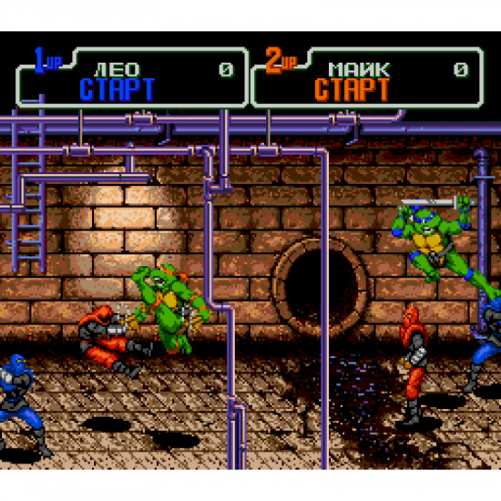 Картридж Turtles the Hyperstone Heist для игровой приставки Sega