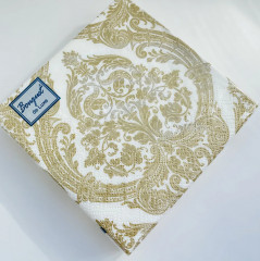 Салфетки бумажные «Золото на белом» - Фото 1