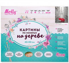 Набор для раскрашивания по номерам на дереве «Одиночество» (40х50 см) - Фото 1