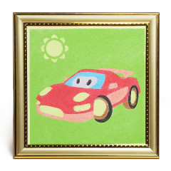 Фреска. Картина из песка «Гоночный автомобиль» (15х15 см) - Фото 4