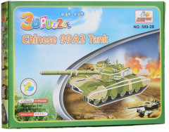 3D пазл из пенокартона «Танк» - Фото 1