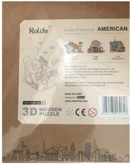 3D пазл деревянный «Американская АЗС» - Фото 2