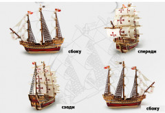 3D пазл деревянный «Корабль Санта-Мария» - Фото 2