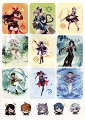 Genshin Impact. Раскраска с наклейками - Фото 1