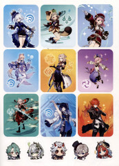 Genshin Impact. Раскраска с наклейками - Фото 1