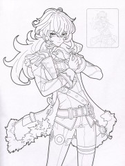 Genshin Impact. Раскраска с наклейками - Фото 3