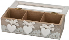 Шкатулка для чая «Старинное кружево» (23×9×7,8 см) - Фото 1