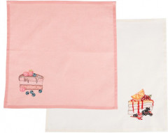 Комплект салфеток «Десерт-тортики» (2 штуки, 40×40 см) - Фото 1