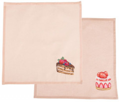 Комплект салфеток «Десерт» (2 штуки, 40×40 см) - Фото 1