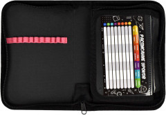 Пенал школьный «Розовая девушка» - Фото 4