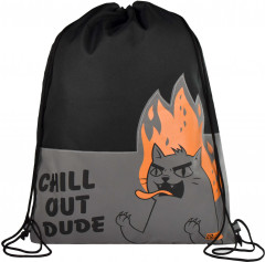 Мешок для сменной обуви «Яростный кот» - Фото 1