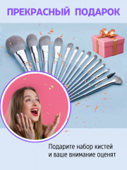 Набор кистей для макияжа из 14 штук из таклона - Фото 11
