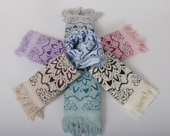 Полотенце махровое (жаккард, размер 50х90, цвет серый) - Фото 4