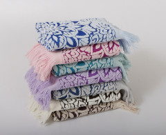 Полотенце махровое (жаккард, размер 70х140, цвет серый) - Фото 1