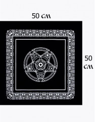 Скатерть для гадания, черная алтарная «Пентакль» - Фото 2