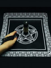 Скатерть для гадания, черная алтарная «Пентакль» - Фото 1