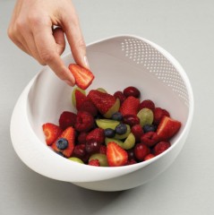 Миска — дуршлаг «Prep&Serve Large», белая - Фото 2