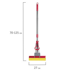 Швабра самоотжимная, роликовый двойной отжим - Фото 8