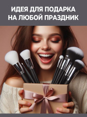 Набор кистей для макияжа из 15 штук в тубусе - Фото 16