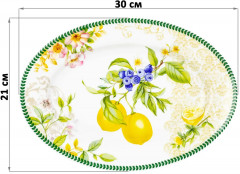 Блюдо овальное «Лимоны» - Фото 1