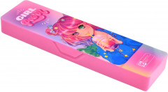 Пенал школьный «Розовая девочка» - Фото 2