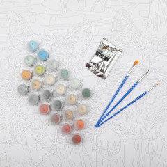 Набор для рисования по номерам «Модные коты» - Фото 2