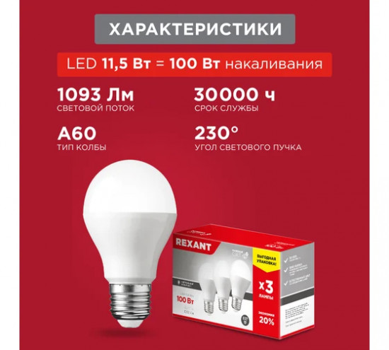 Лампа светодиодная «Груша»
