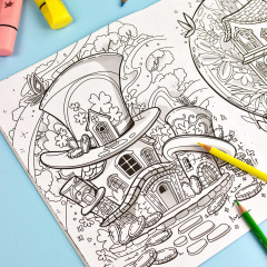 Книжка-раскраска «Волшебные домики» - Фото 3