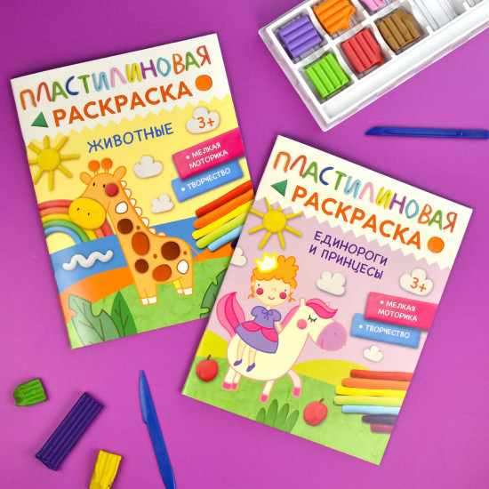 Книжка-раскраска «Единороги и принцессы»