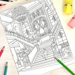 Книжка-раскраска «Мой волшебный дом» - Фото 1