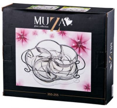 Менажница 5-ти секционная на металлической подставке (28×23×6 см) - Фото 1