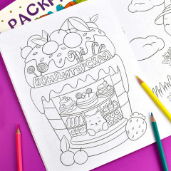 Книжка-раскраска «Сказочный город» - Фото 3