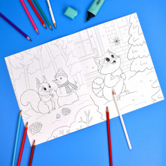 Книжка-раскраска «Зима» - Фото 2