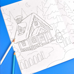 Книжка-раскраска «Зима» - Фото 3