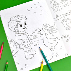 Книжка-раскраска «Весна» - Фото 3