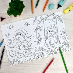 Книжка-раскраска «Гномики» - Фото 3