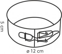 Форма для торта раскладная (диаметр 12 см) - Фото 1