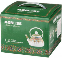 Чайник эмалированный с фильтром из нержавеющей стали (1,3 л) - Фото 1