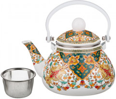 Чайник эмалированный с фильтром из нержавеющей стали (1,3 л) - Фото 2