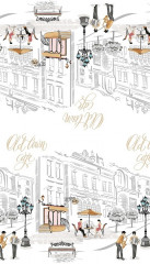 Набор вафельных полотенец «Город» (40×70 см, 2 шт.) - Фото 1