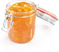 Банка стеклянная с зажимом (350 мл) - Фото 1