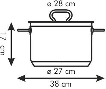 Кастрюля высокая с крышкой