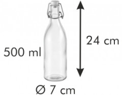 Бутылка с зажимом (500 мл) - Фото 1